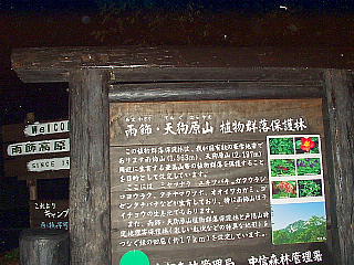 登山口看板
