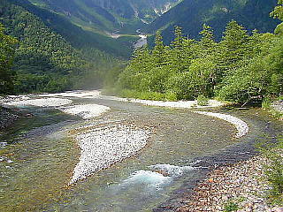 梓川上流の中川
